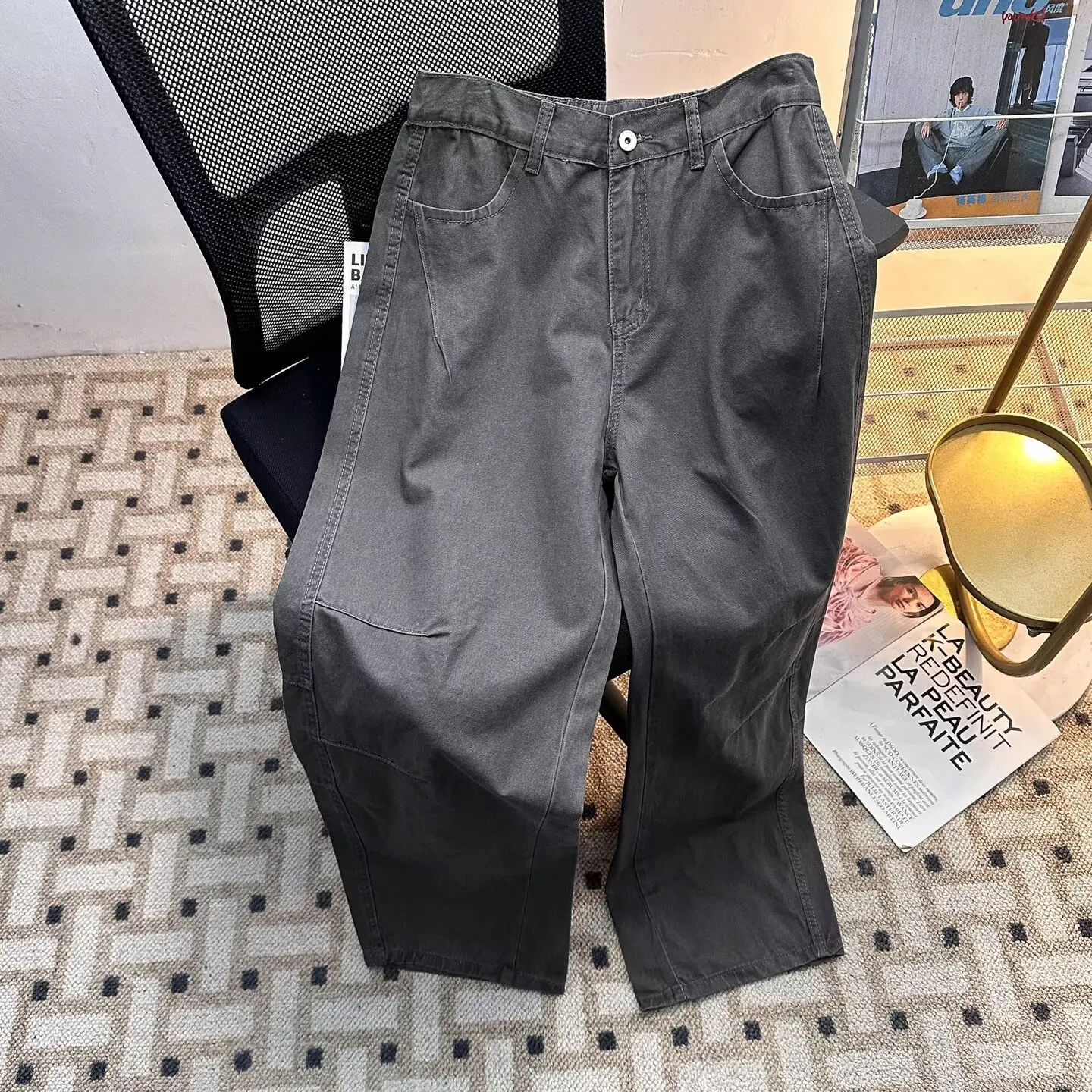 Retro Work Jeans Men Spring New Loose Straight Hip-Hop Versatile Comfortable High Quality Fashion And Trendy Trousers men M-3XL