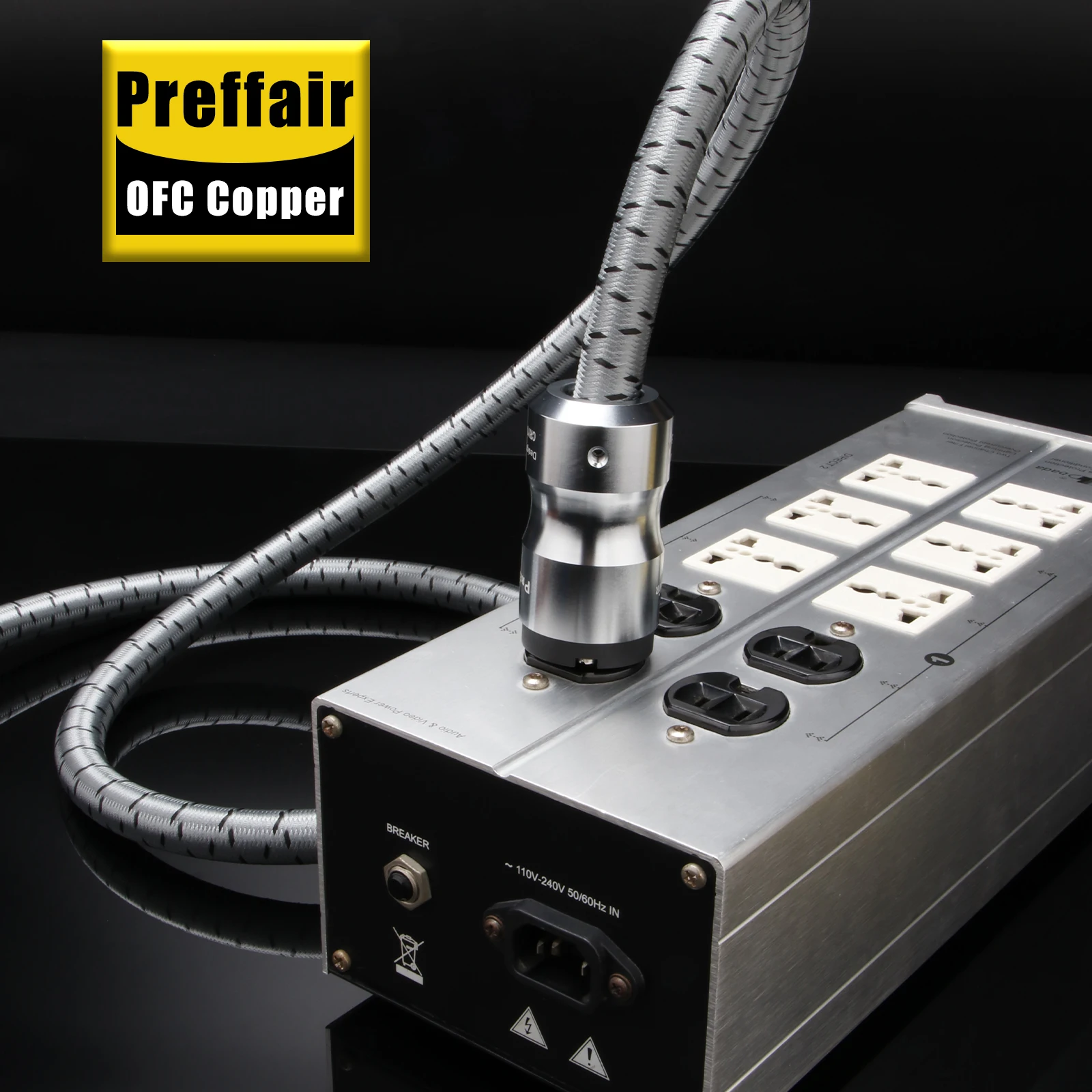 HIFI C19 20A Stromkabel OFC-Leiter Audio-Stromkabel EU/US/AU/UK Netzkabel-Stecker für Audiophile Lautsprecher Verstärker CD – Detail 10