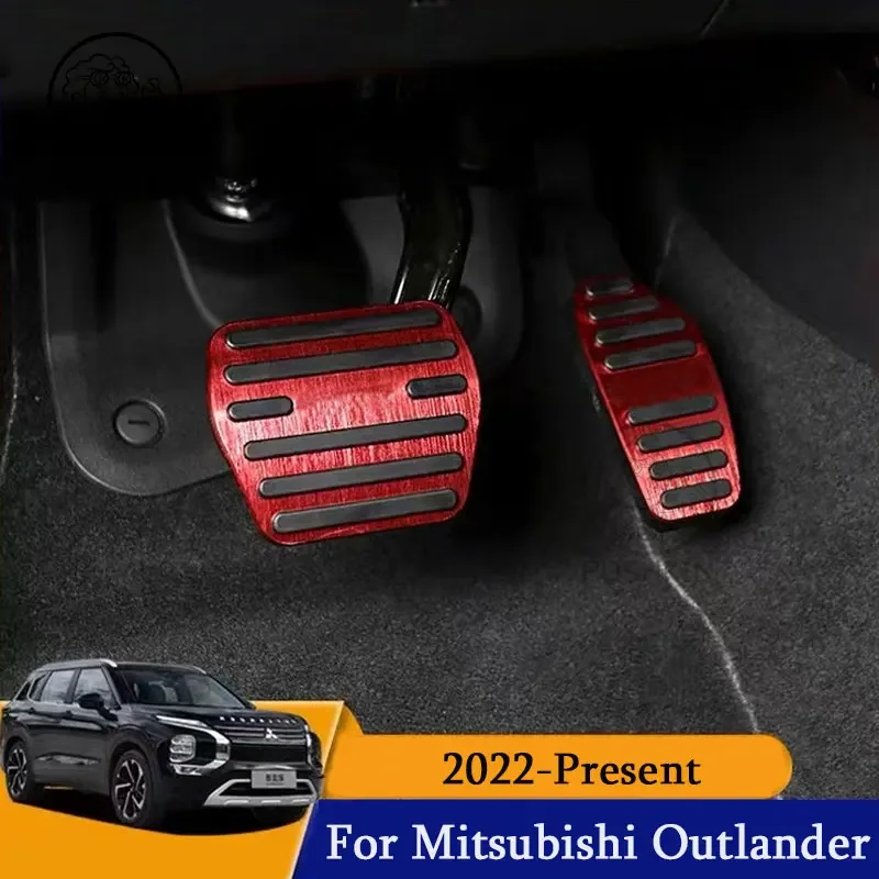 

For Mitsubishi outlander 2022 2023 Interior Accessories Styling Car Clutch Brake Accelerator Pedal Foot Rest Pedals Covers