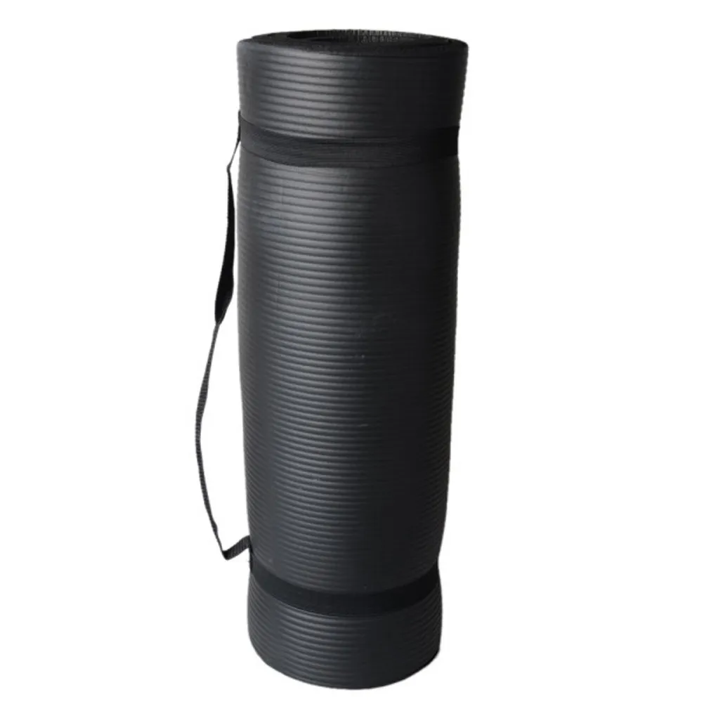 Cotton Yoga Mat Carrying Strap Adjustable Loops Skin Friendly Soft Light Weight 59x1.5inch Black for All Yoga Exercise Mats