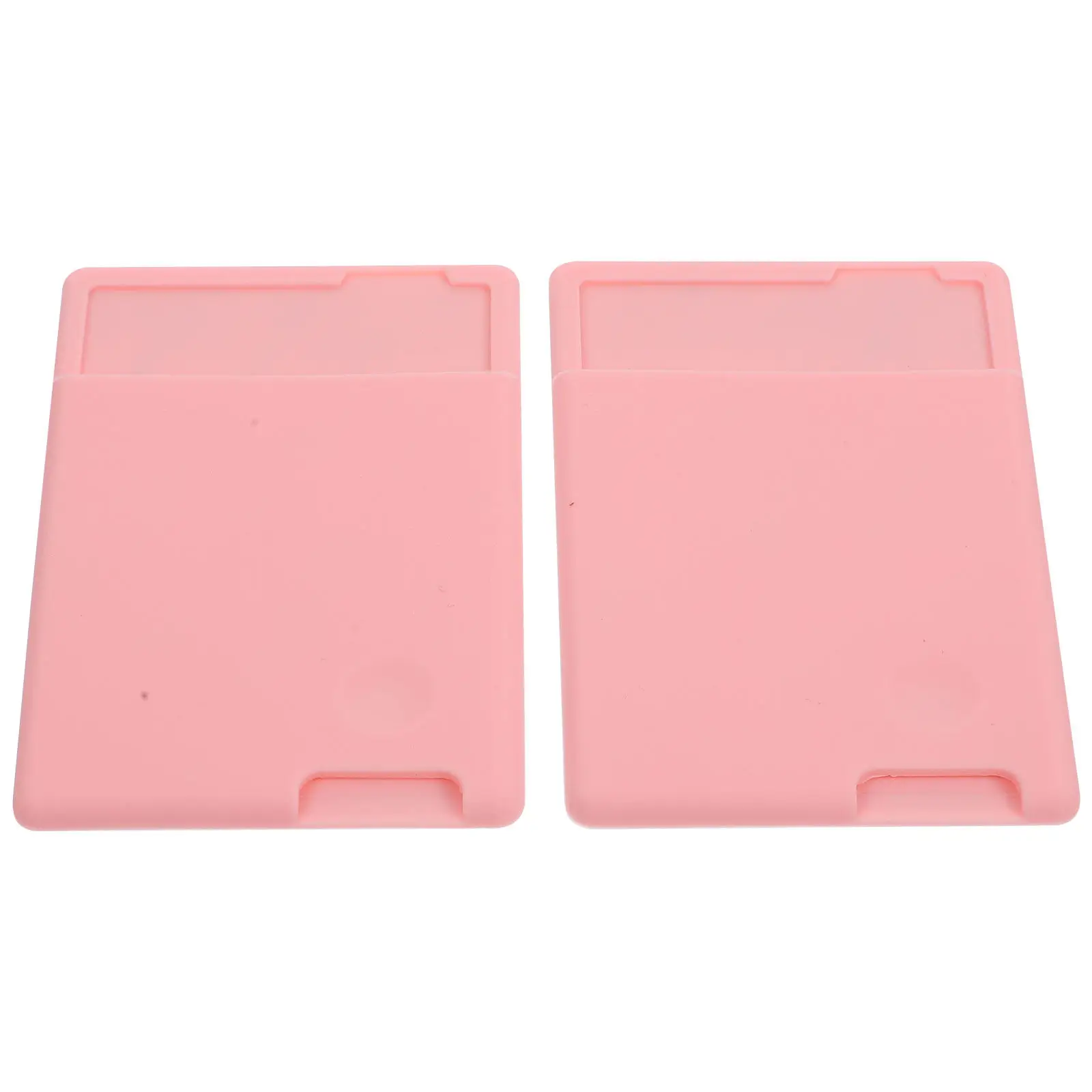 

2Pcs Sticky Phone Back Card Holder Premium Silicone Adhesive Wallet Pocket Universal Mobile Phone Card Storage Bag