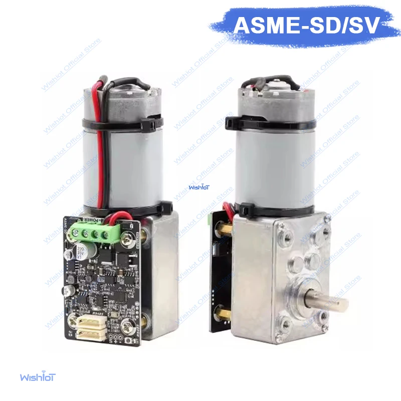 Servos de alto par serie ASME-SD/SV RS485-BUS gusano autoblocante 70/120kg.cm Servo de 360 grados 24V para manipulador de Robots grandes