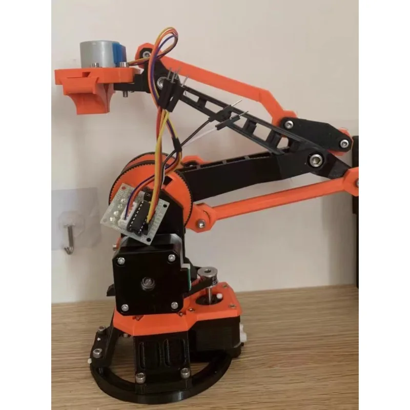 

Four-axis robotic arm manipulator industrial robot printing stepper motor handling