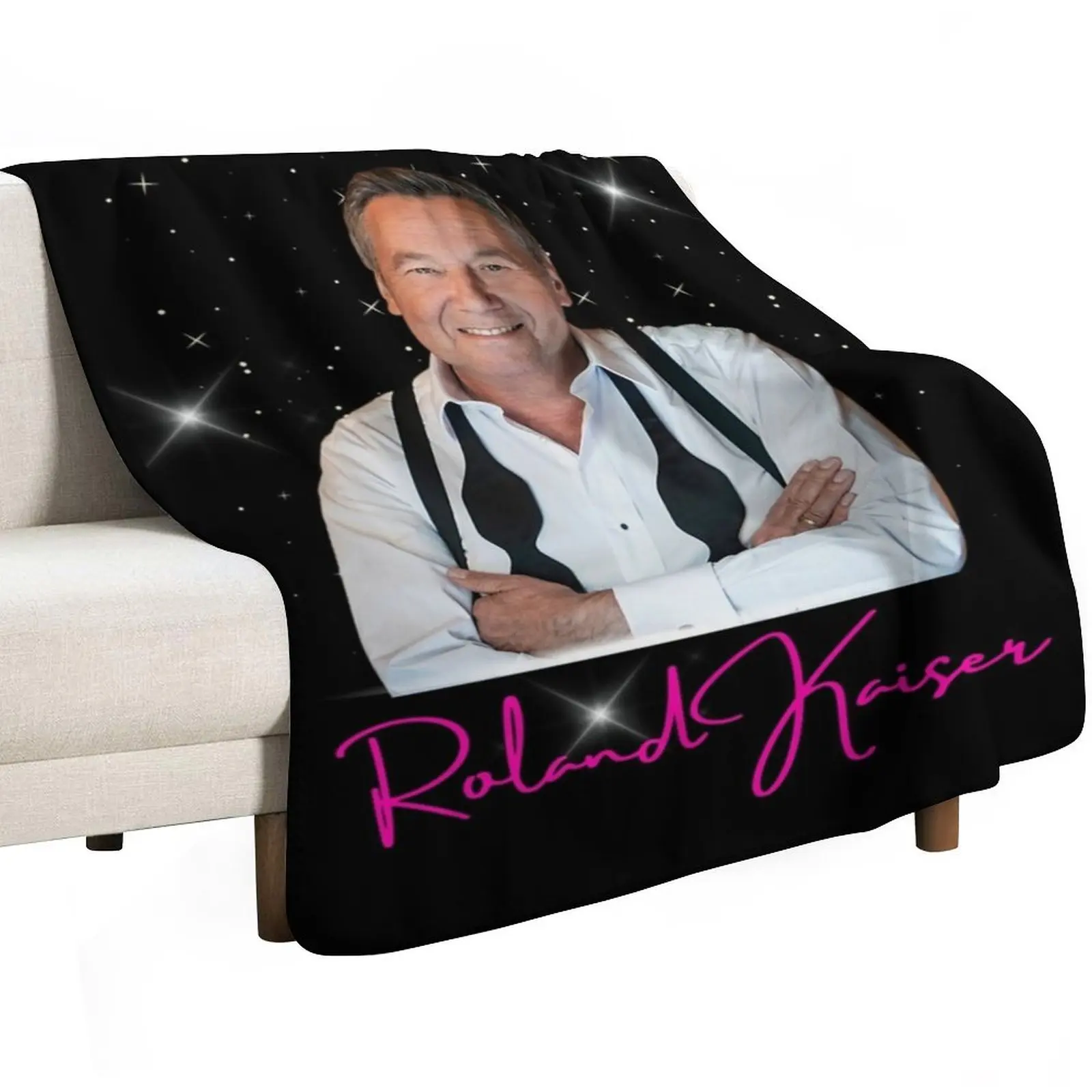 

Roland Kaiser Throw Blanket Decorative Sofa Cute Travel blankets and throws Blankets