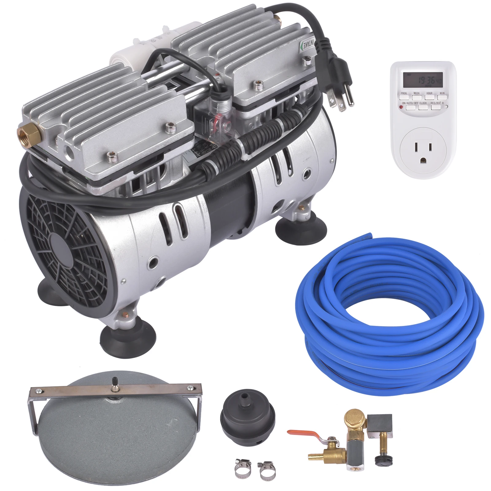 

Metal Plastic Pond Aerator Lake Pond Aeration System 110V 5.2 CFM 3/4 HP/550 W