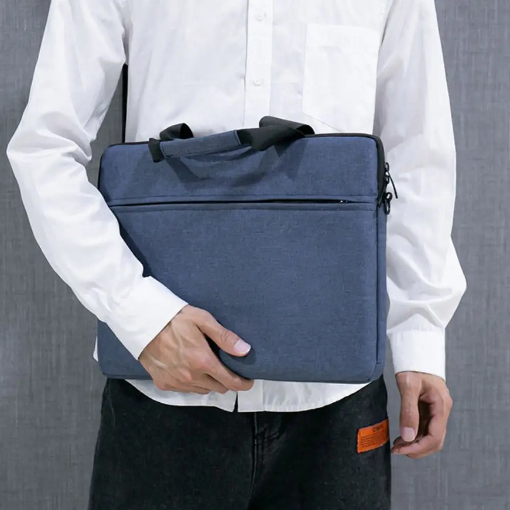 New Shockproof Laptop Sleeve Case Ultra Thin Large Capacity Laptop Handbag Business Fashion Shoulder Bag