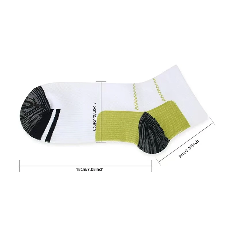 1Pairs Men Women Socks Couples Elastic Pressure Compression Socks Outdoor Sports Trail Running Cycling Ankle Socks Boat