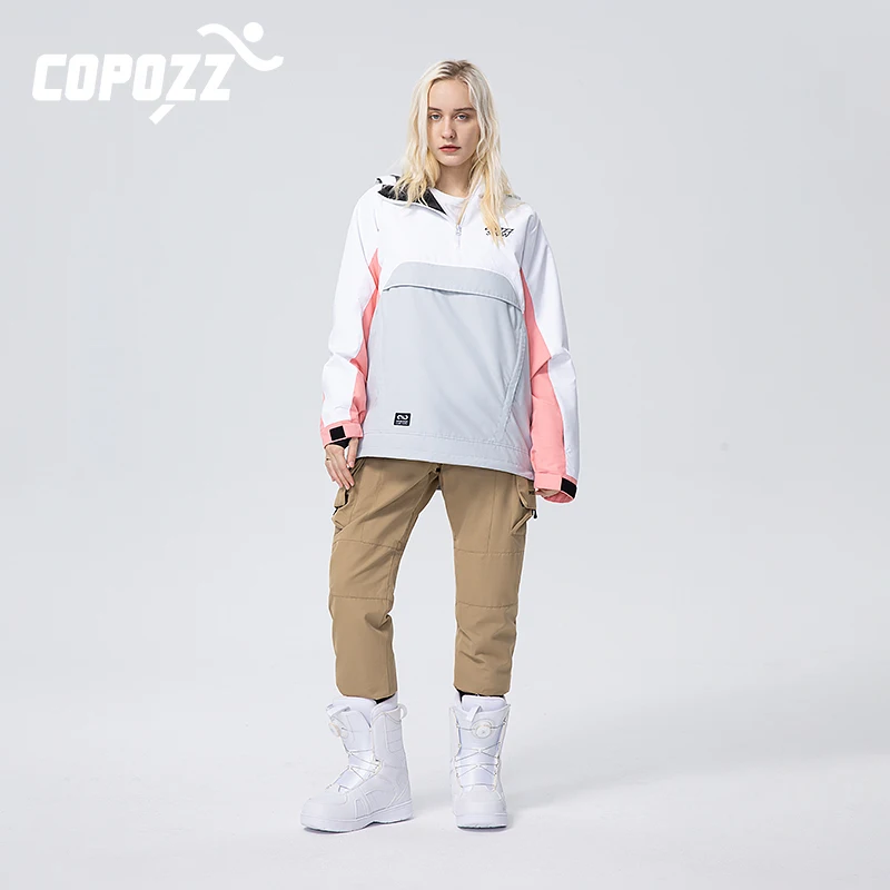 COPOZZ Men Women Ski Pants Ski Equipment Warm Windproof Winter Skiing Trousers Waterproof Outdoor Sports Clothing Snowboard
