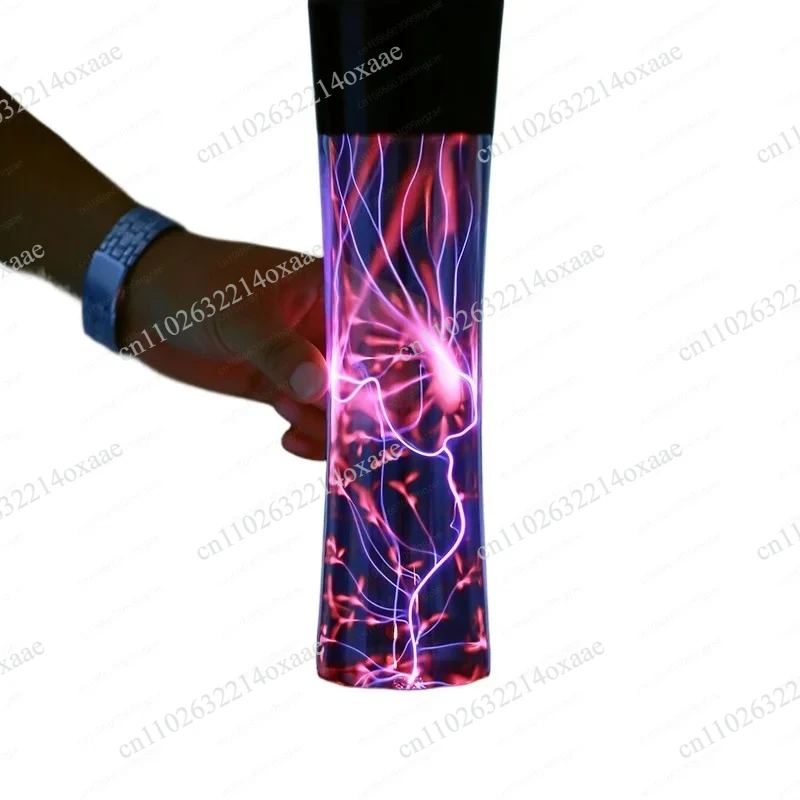Voice Control Plasma Lightning Lamp - Touchless Sound Activated Magic Sphere, Hourglass Shape Ion Ball for Cool Desk Decor
