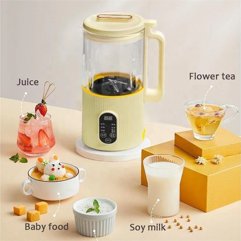 OEM Multifunction Electric Food Processor Plant Based Milks Blender Soy Milk Maker Almond Nut Milk Maker