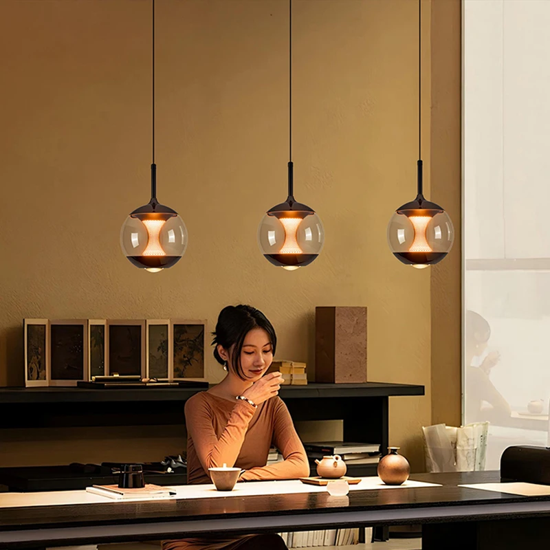 Modern LED pendant lights restaurant pendant lights indoor lighting intelligent applications lighting fixtures