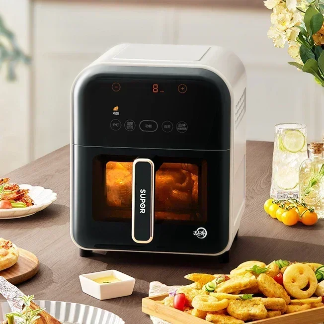 Far Infrared Air Fryer - No Need to Stir Fry. Multi-Function Smart Electric Fryer with 5L Capacity & Visual Smart Design