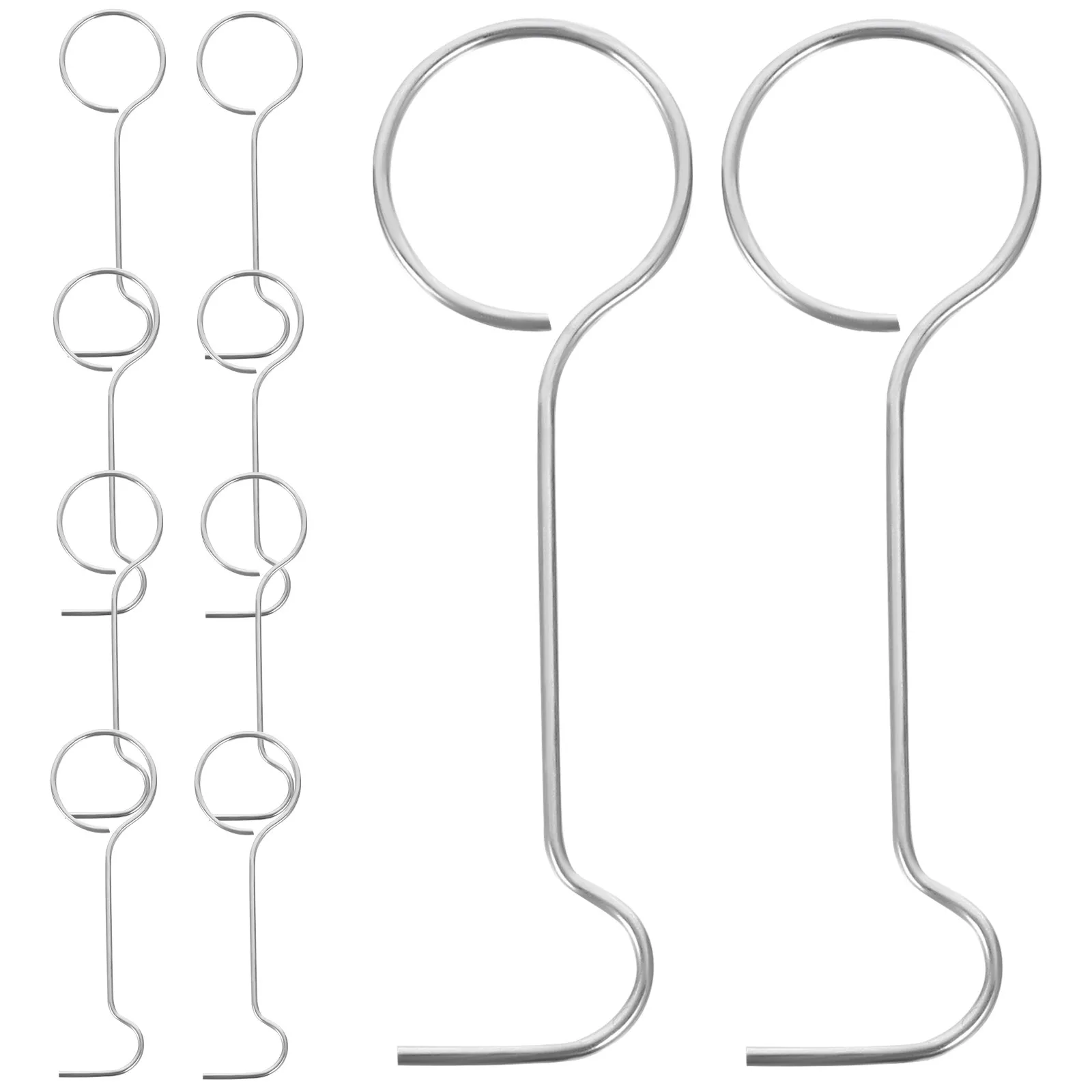 25Pcs Stainless Steel Floor Drain Hooks Bathroom Shower Tub Drain Removal Tool Easy to Use Lift Grate Clean Hair Debris