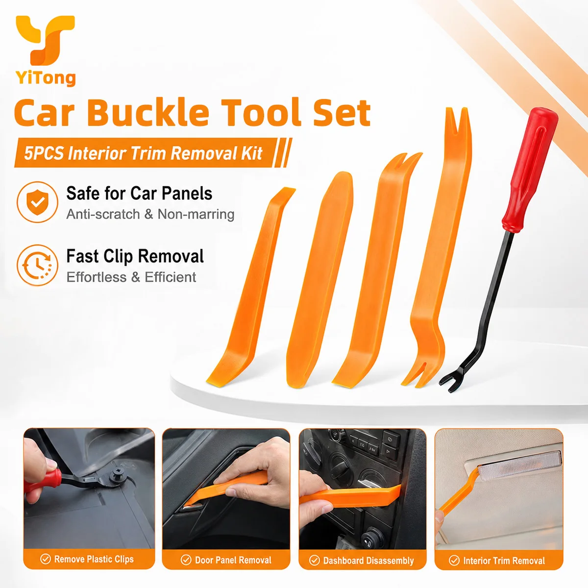  Yitong Auto Door Clip Panel Trim Removal Car Buckle Tool Set Disassembly Plastic Car Interior Conversion Repairing Hand Tool