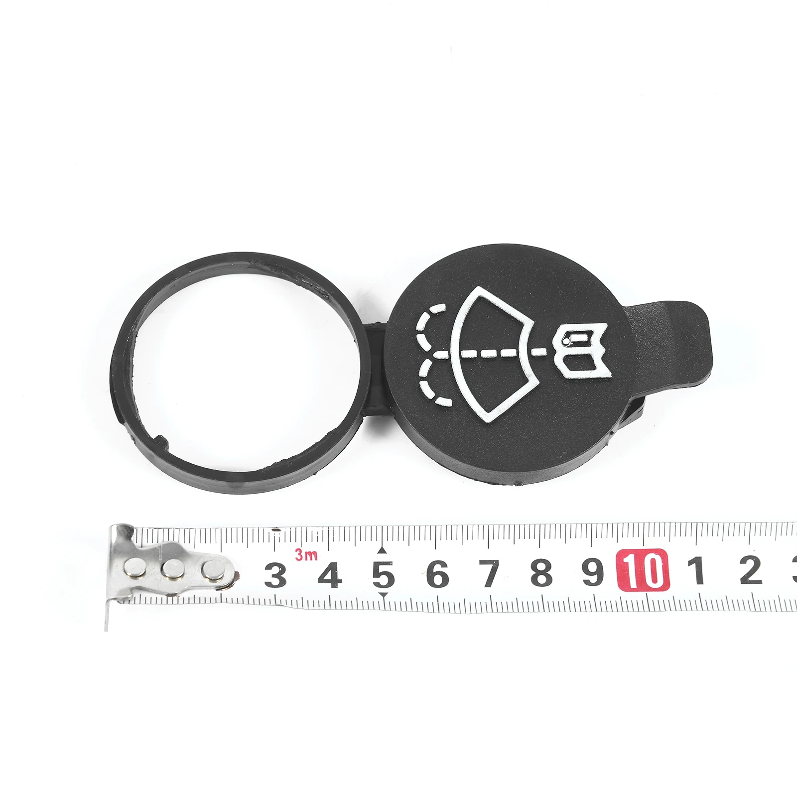 1 قطعة ممسحة زجاج أمامي غسالة خزان السوائل غطاء تغليف الزجاجة 13227300 12767700 لشروليه جنرال موتورز بويك البلاستيك الأسود 11.8x5 سنتيمتر #6