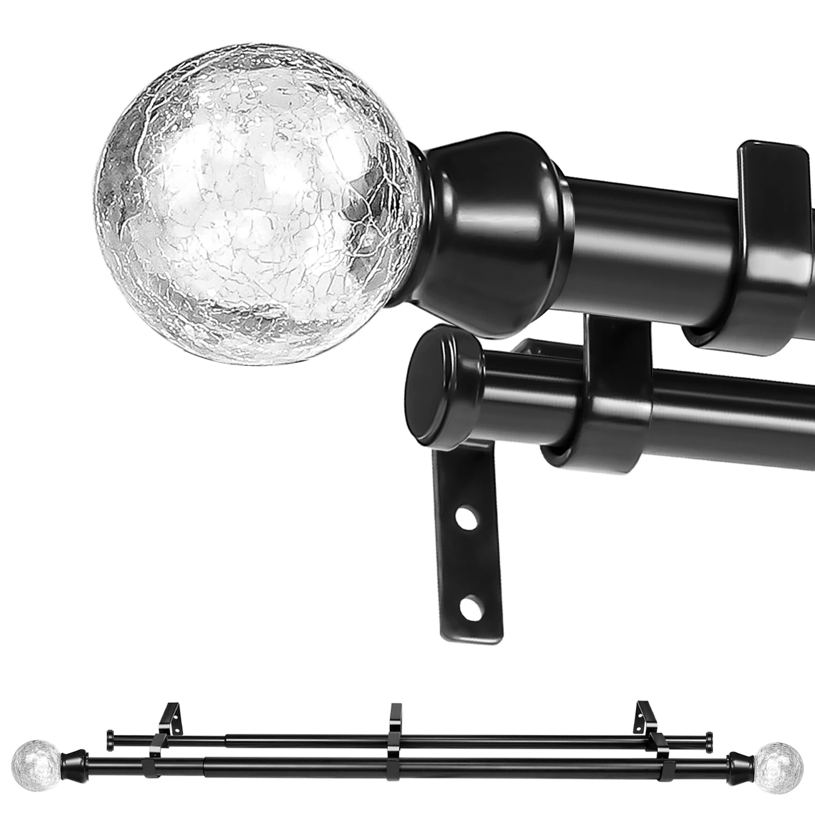 1" Crackle Glass Fl… - image