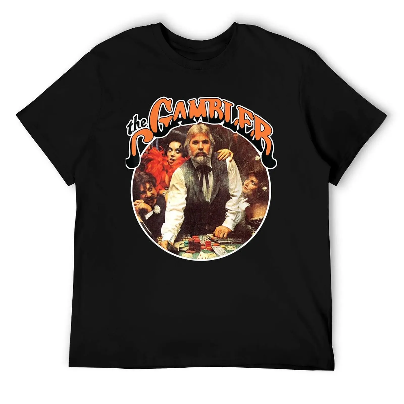 

American Singer Kenny Rogers Vintage The Gambler T-Shirt man t shirt cotton man t shirt graphic T-Shirt