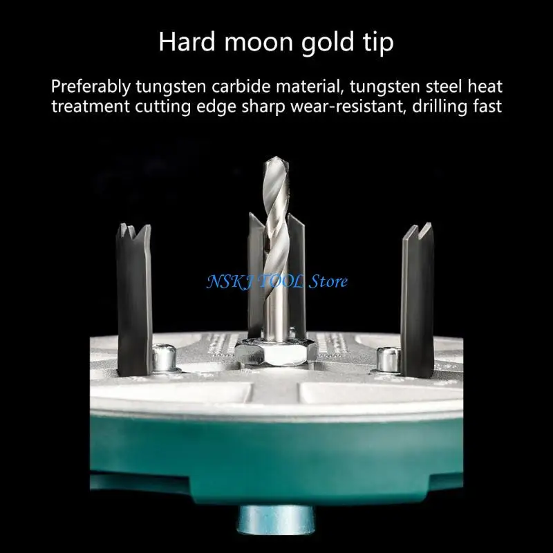 

L8RC Adjustable Hole Tool Metal Adjustable Punching Woodworking Round