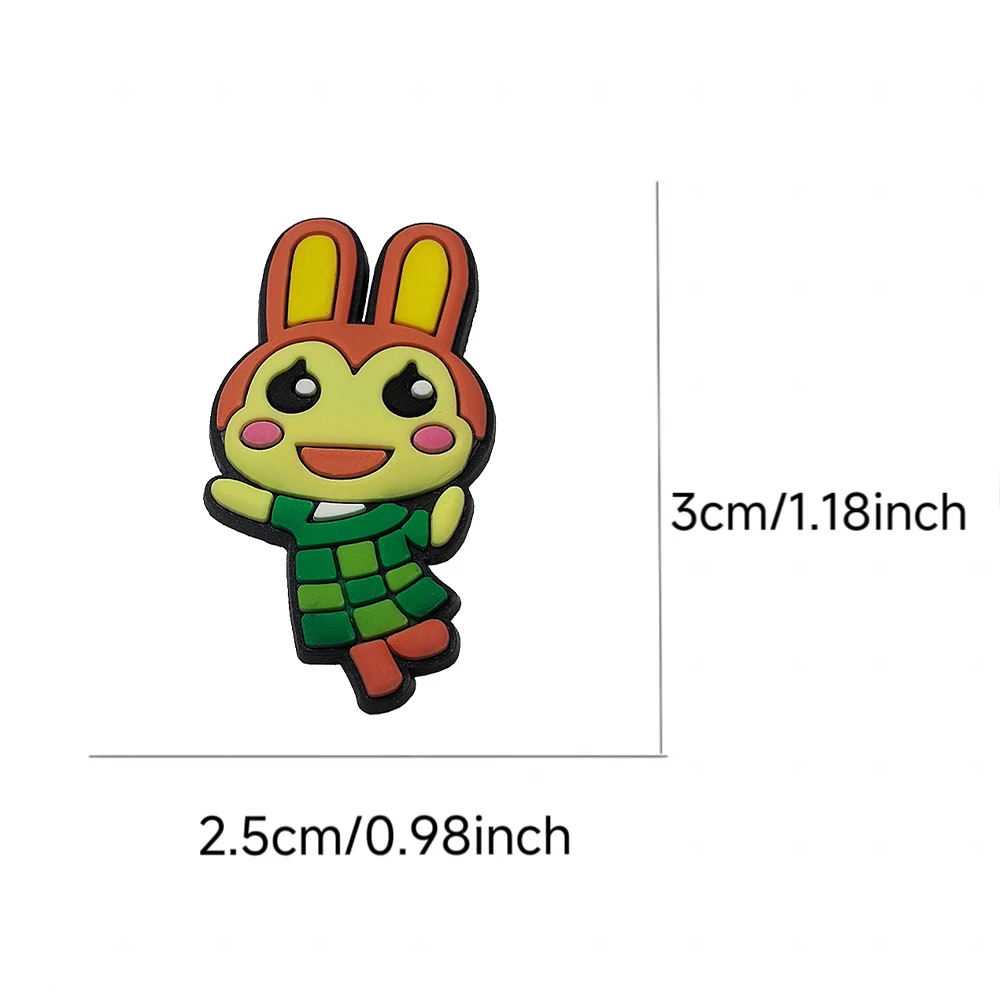 1-100Pcs Hot Toy Cartoon Cute Small Animal Series PVC Shoe Charms Accessories DIY Creativity Sandal Wristbands Party Decorations