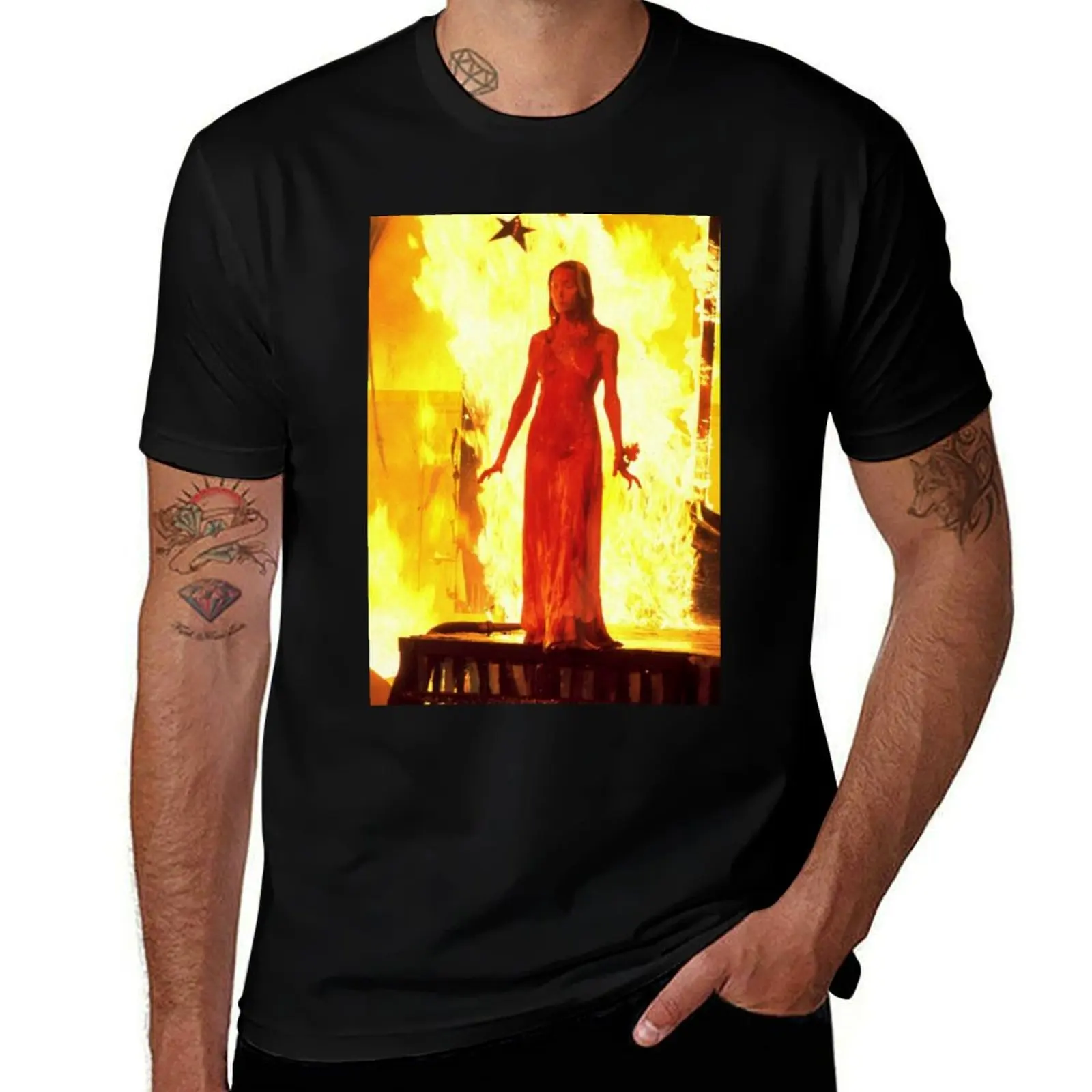 Carrie 1976, Horror fan gift T-Shirt Basic Comfort Fit for Men T-Shirt
