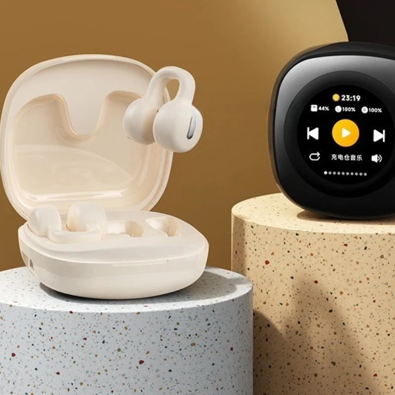 

Bluetooth headset wireless air bone conduction not in the ear, open ear clip hanging sports men and women running