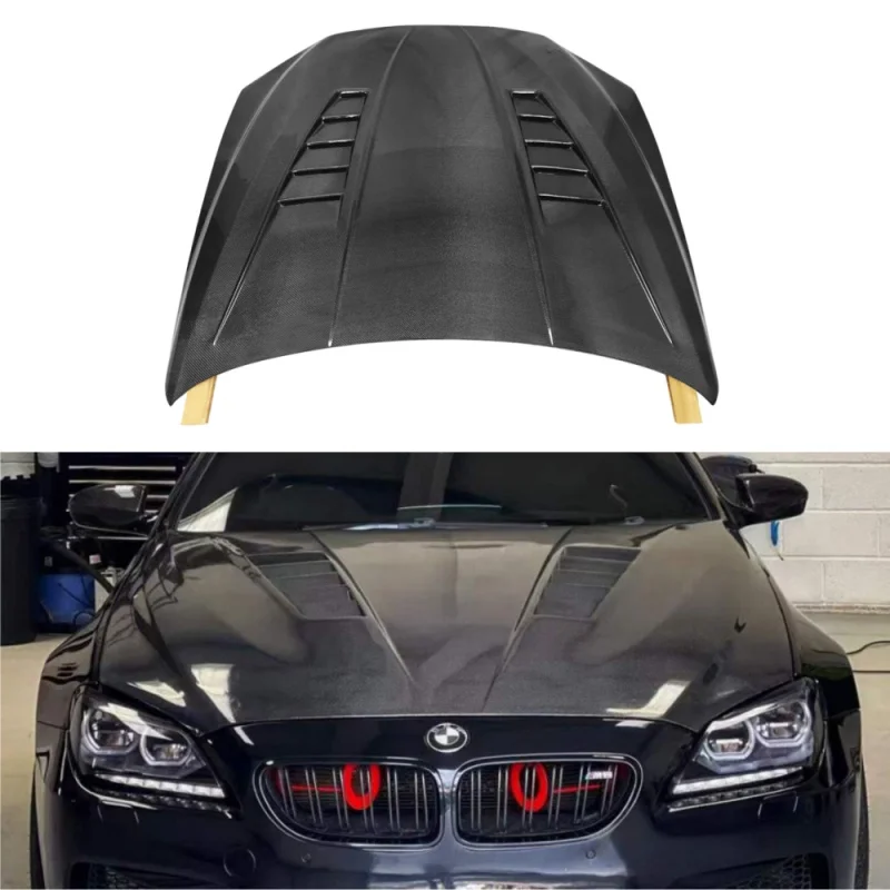 

For BMW 6 Series F06 F12 F13/M6 2012-2017 Carbon Fiber Front Hood Bonnet Car Front Lever Engine Cover