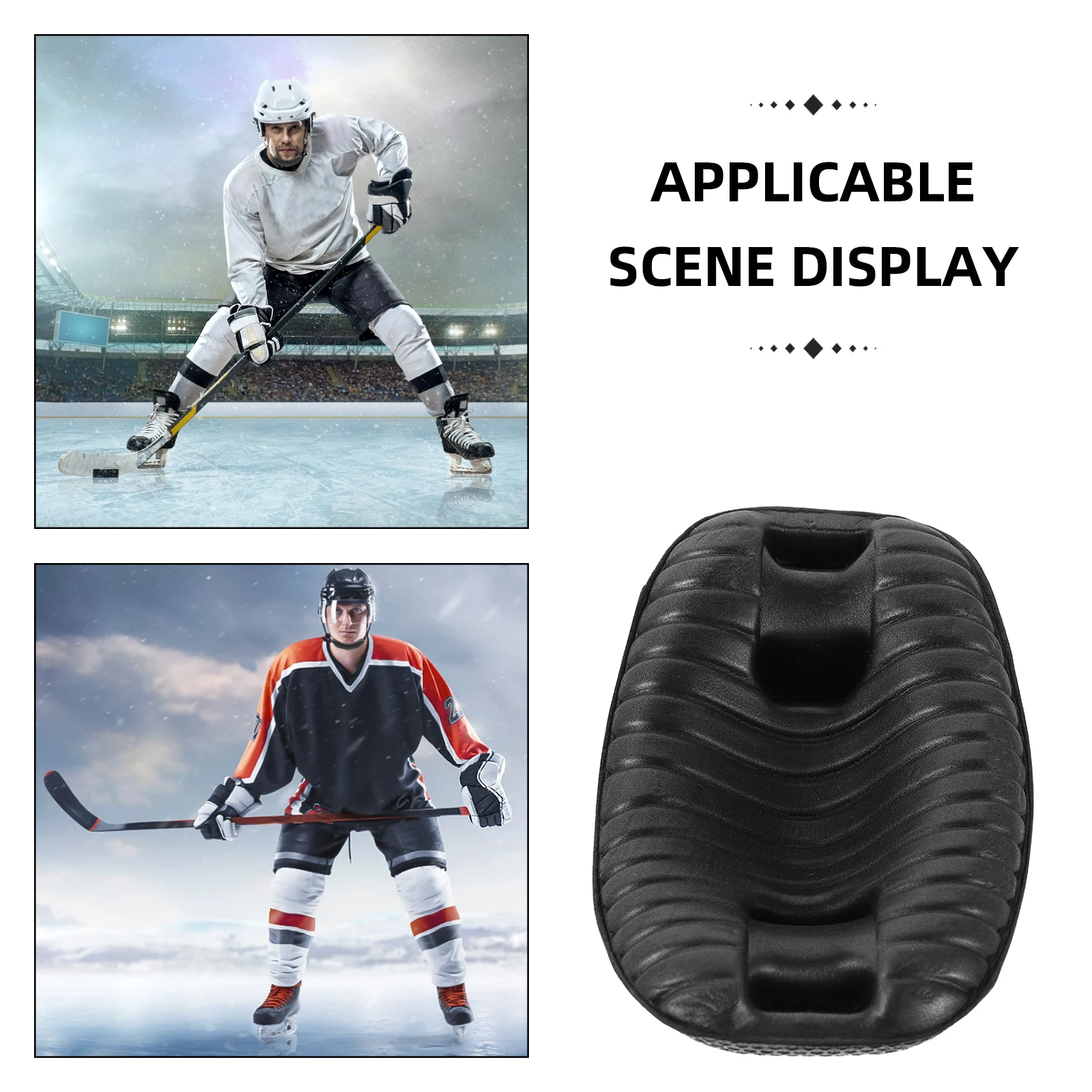 خوذة الذقن وسادة لاعب الهوكي كأس الذقن استبدال وسادة حماية الذقن للاعبي كرة القدم الهوكي الخوذات مادة الإسفنج الناعمة #2