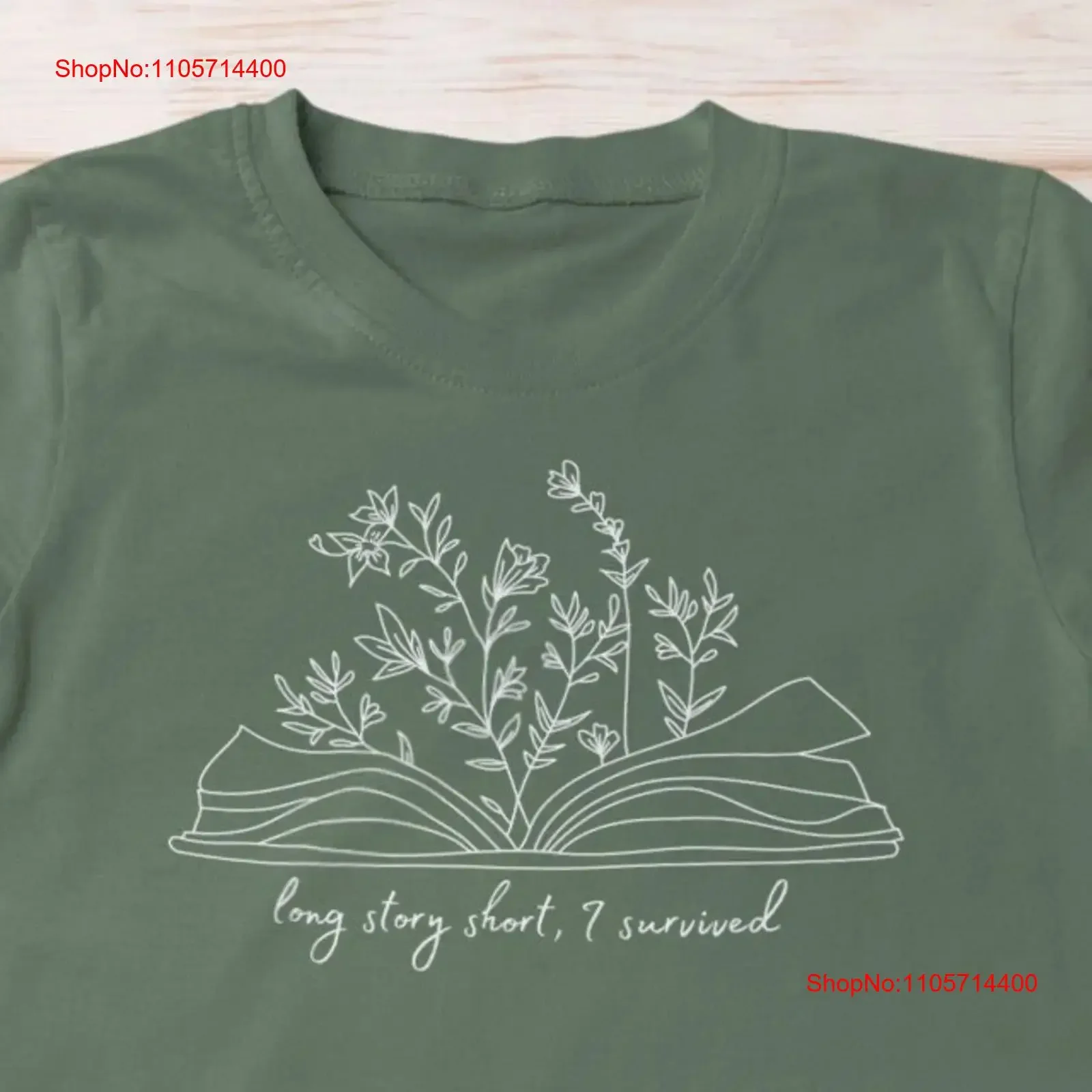 Long Story ShorT T Shirt Book Lover Dear Reader Bibliophile I Survived Folklore Lyric Bookish vintage Washed Casual Comfortable