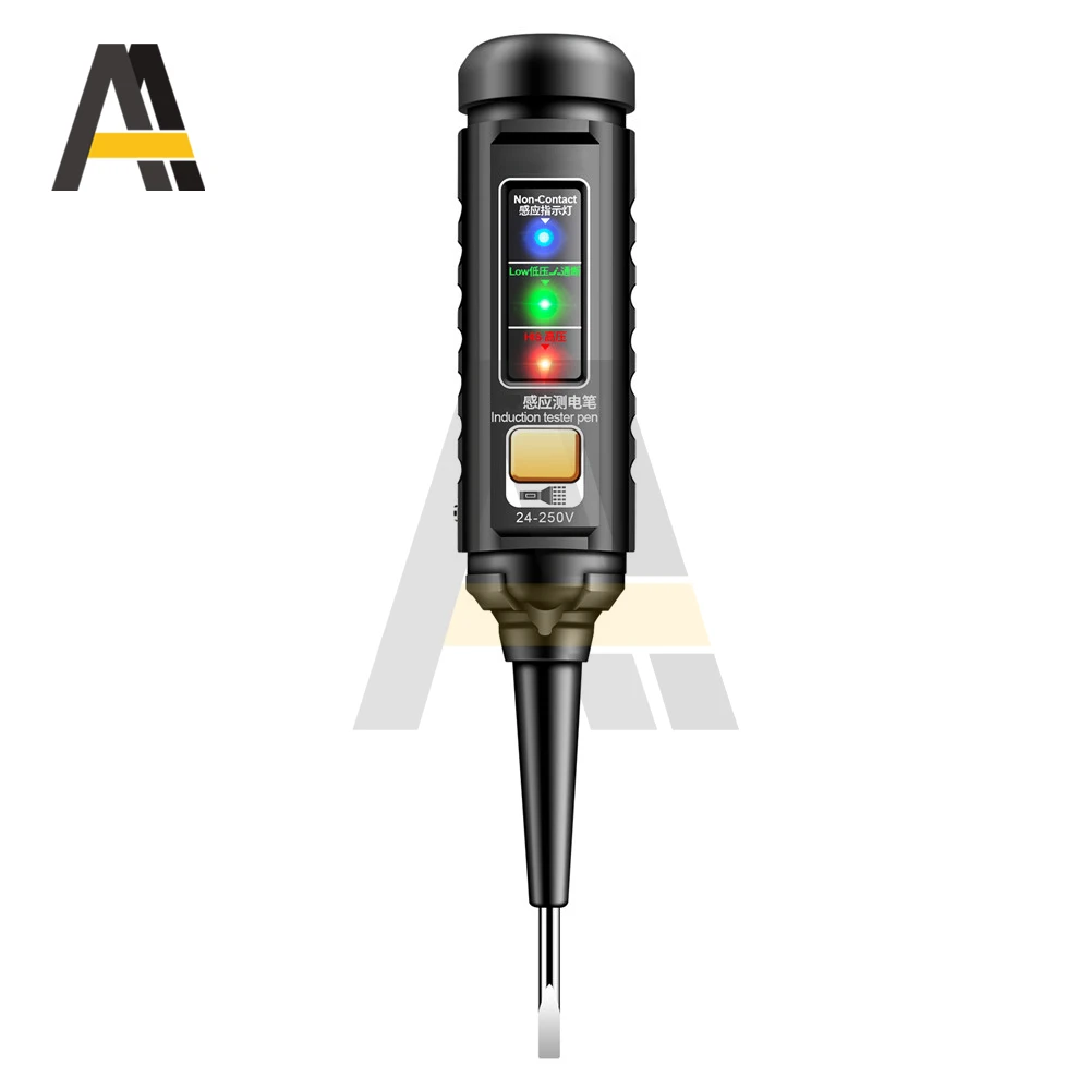 AC 25-250V Multifunctional Line detection Flat Screwdriver Pen Zero Live Wire Recognition Electrical On/Off Detector Tool