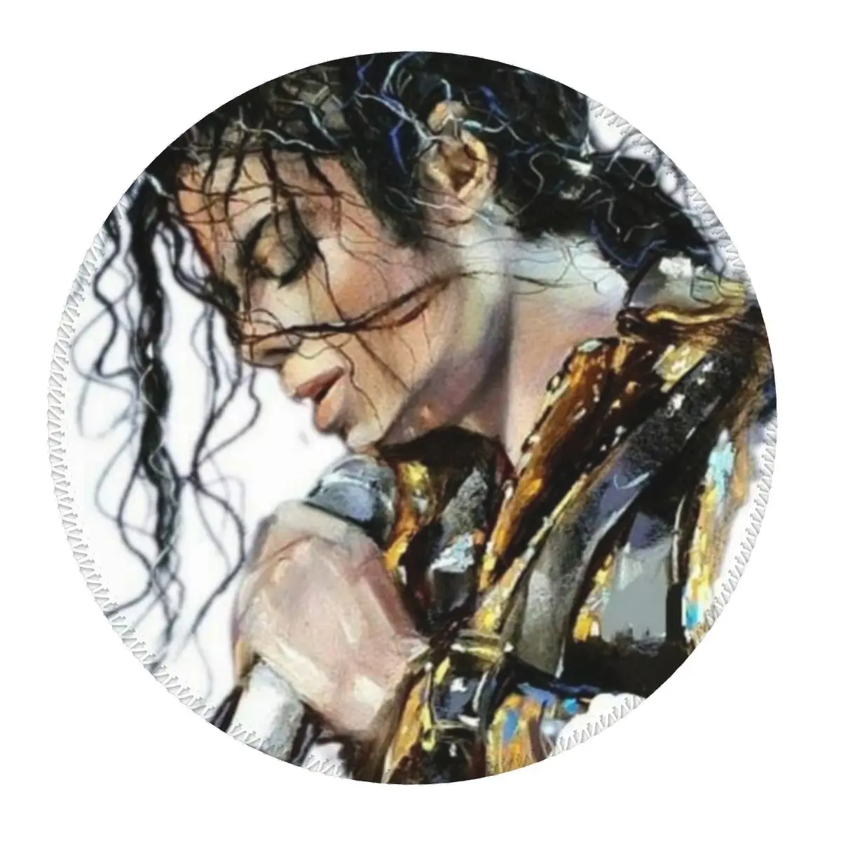 

Michael Jackson Musicians Singers Dancers Round Mouse Pad Computer Keyboard Mouse Mat Gamer PC Desk Mat Office Table Mats