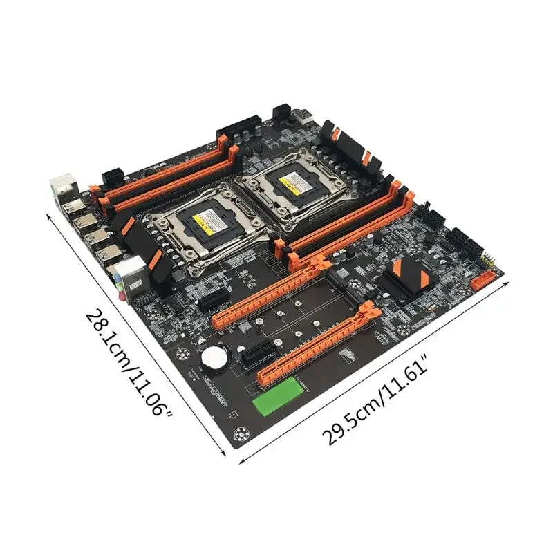 X99 placa-mãe de cpu dupla lga 2011 v3 2011-3 xeon 8 x memória ddr4 qual canal duplo pci-e sata 3 duplo m.2 nvme suporte série e5