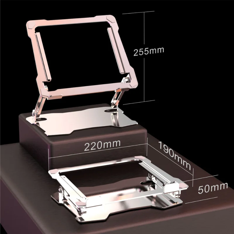 

New large hollow tablet bracket foldable portable aluminum alloy suitable for iPad tablet computer heat dissipation bracket