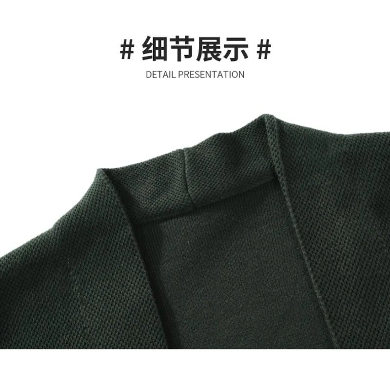 Men’s Solid Color Cardigan Long Sleeve Sweater Button Pocket Bottoming Sweater Fashionable Casual Top 4 Men's Solid Color Cardigan Long Sleeve Sweater Button Pocket Bottoming Sweater Fashionable Casual Top 4