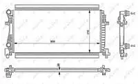 58438 for engine water radiator GOLF VII OCTAVIA OCTAVIA OCTAVIA A3 LEON 1,6TDI 12