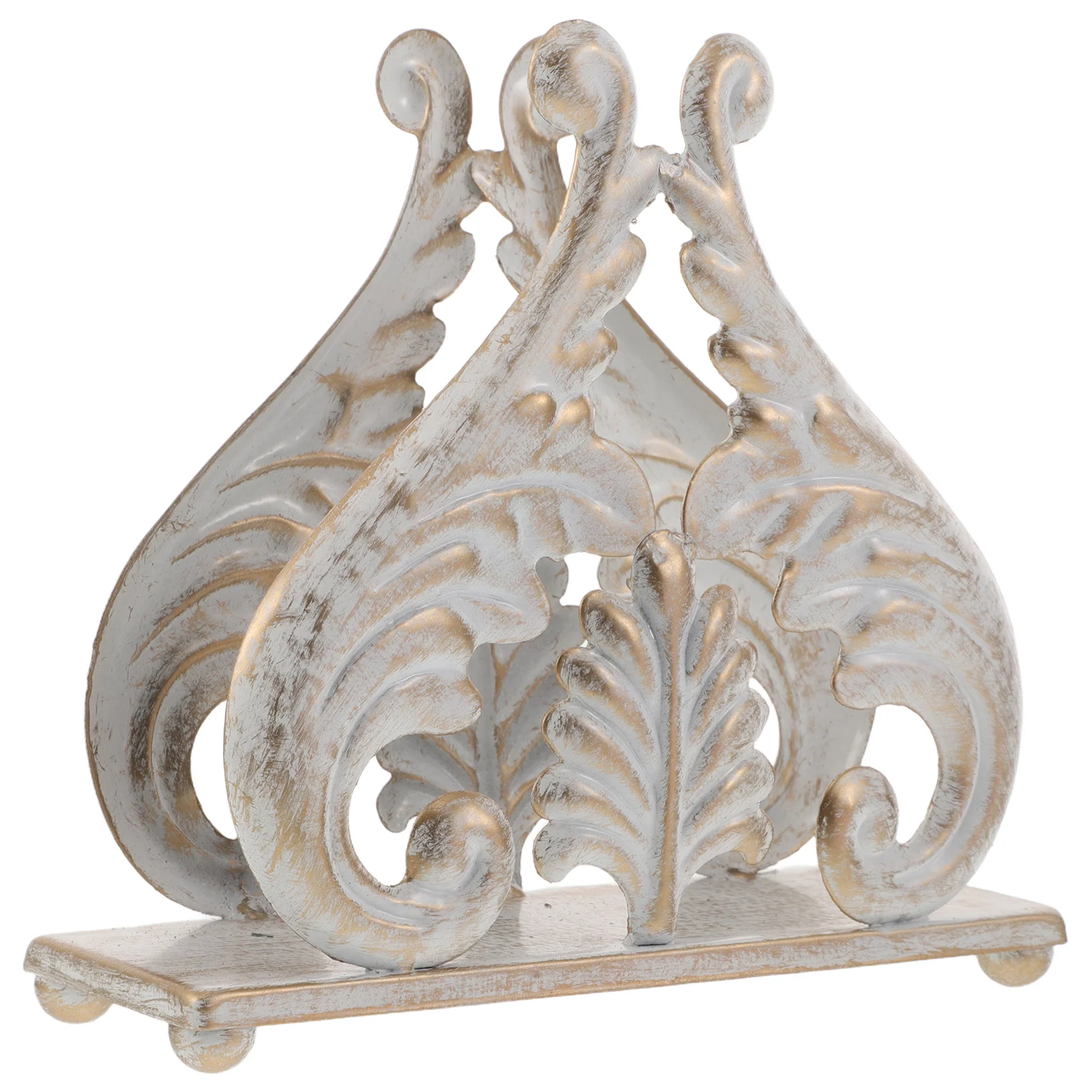 

Vintage Iron Napkin Holder Rustic Upright Paper Towel Dispenser Stand Dining Table Kitchen Countertop Tissue Holder