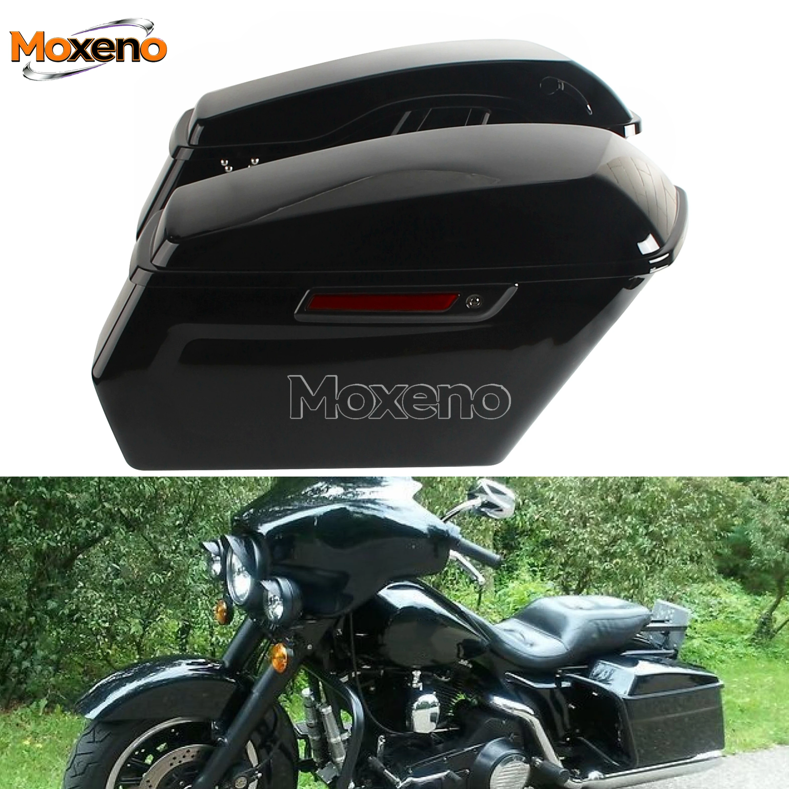 

Waterproof Rear Hard Saddlebag Case For Harley Touring Electra Glide FLHT FLHTCU FLHTCUE 2014-2023 Moto Side Saddle Storage Bags