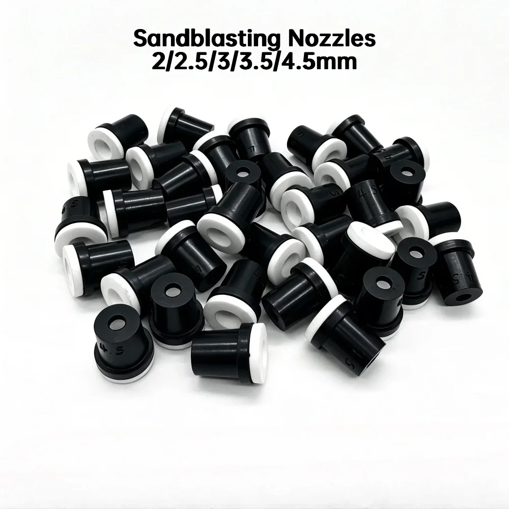 Sandblaster Nozzle Sand Blaster Nozzles 2/2.5/3/3.5/4.5mm Sand Blast Nozzle Sandblasting Nozzles for 5 Gallon Blaster