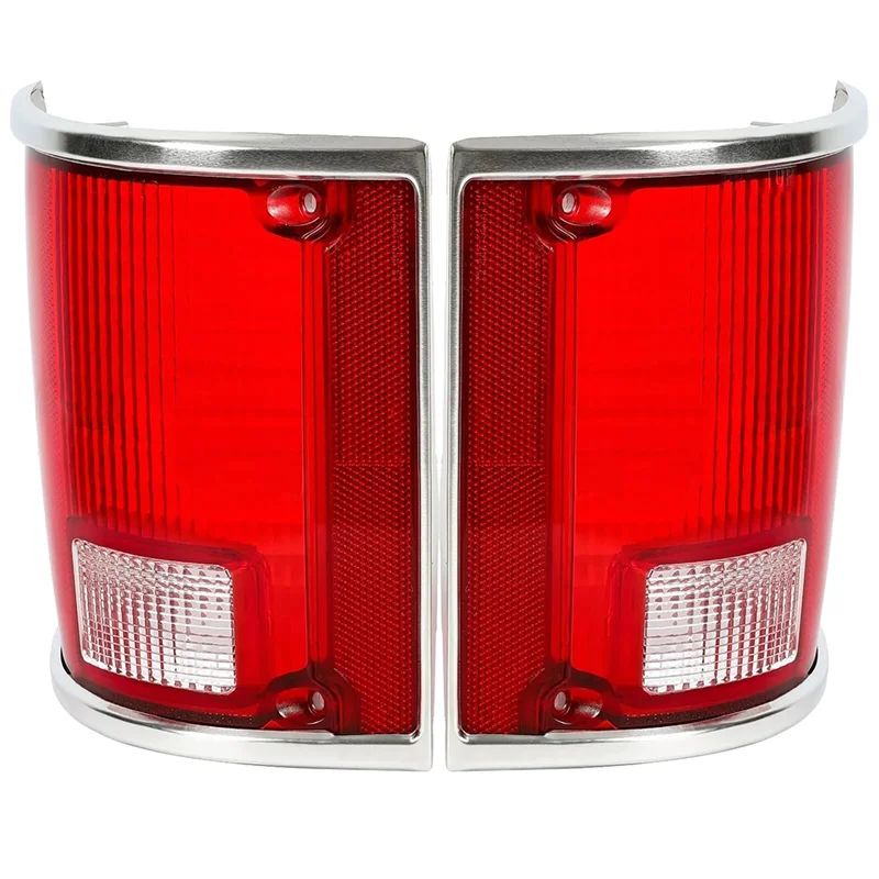 

L37A-Tail Light Lamp Lens 1Pair Set Taillight 5968329 5968330 For Chevy C10 C20 C30 K10 1973-1991