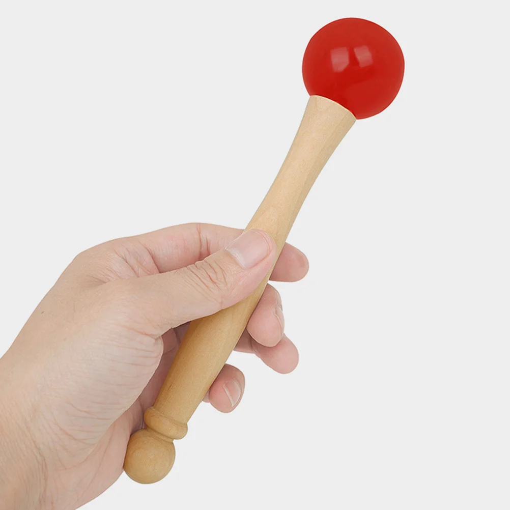 

1 set Singing Bowl Mallet Crystal Hammer Wooden Handle Rubber Head O Ring Lightweight Non-Slip Design For Sound Healing