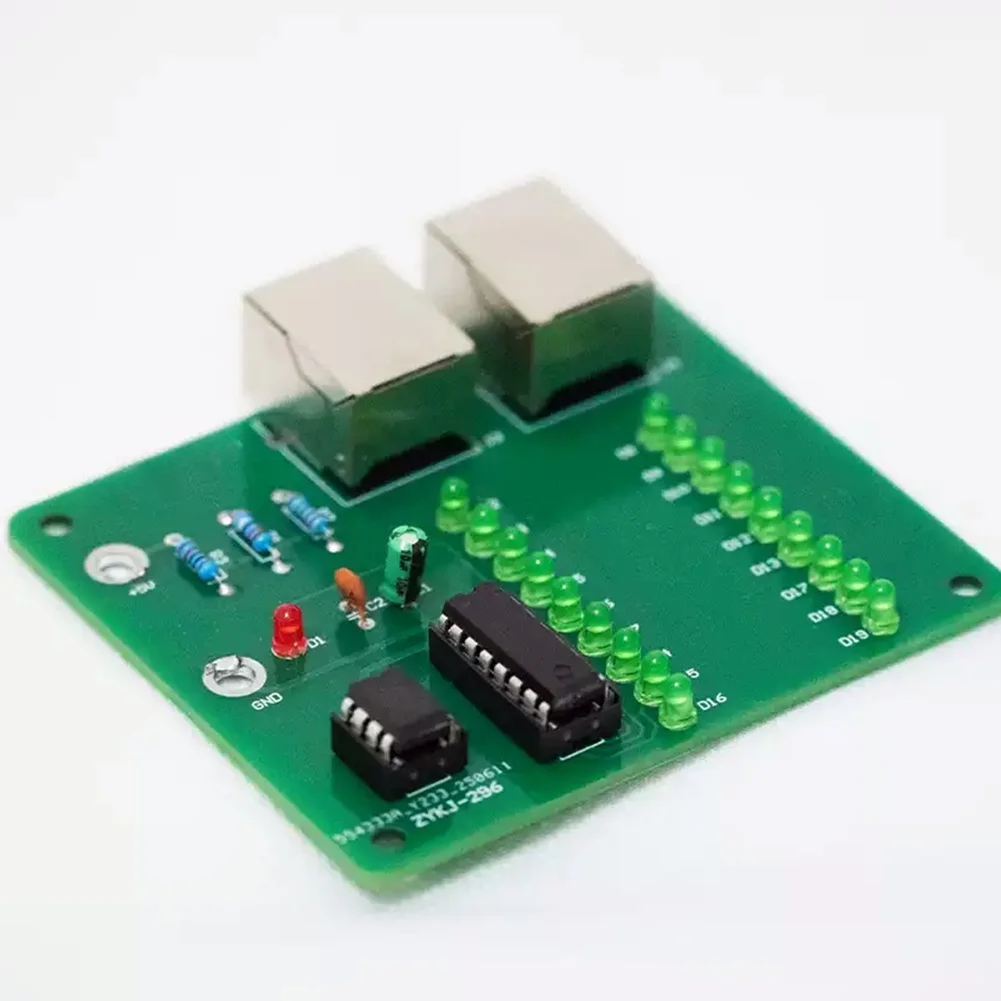 Network Cable Continuity Tester with Dedicated Shielding Layer Test Circuit Compatible with Metal Cased Connectors ZYKJ-296