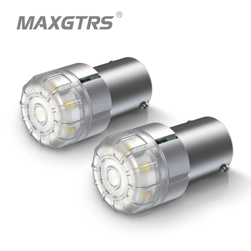 2x 1500LM Canbus P21W 1156 BA15S LED Bulb For Skoda Superb Octavia 2 FL 2010 2011 2012 2013 LED Daytime Running Light DRL Lamp