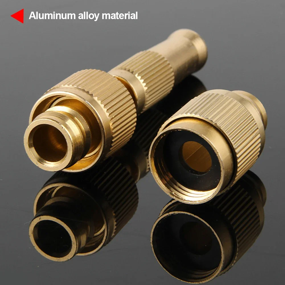 2Pcs Car High Pressure Water Spray Gun Spray Nozzle Washing Machine Nozzle with Quick-connect Connector Brass Garden Hose Pipe