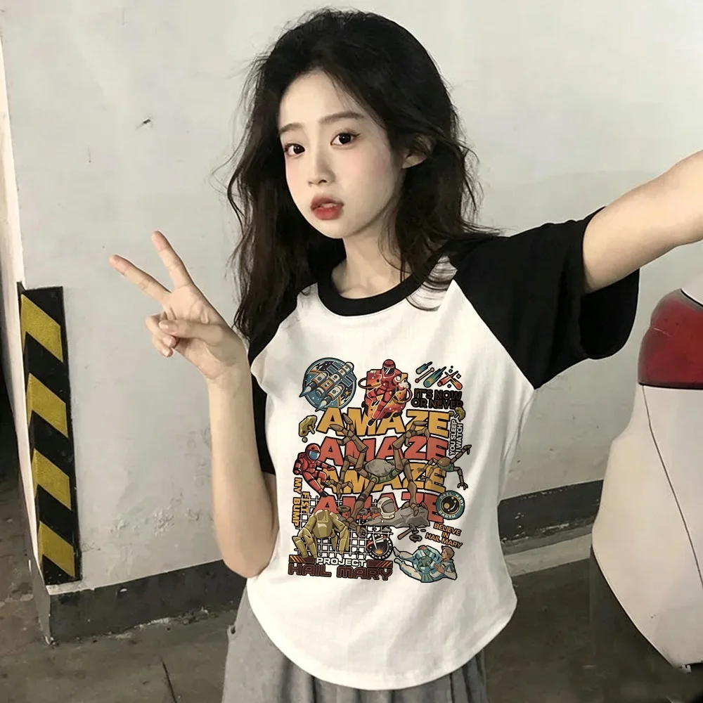 Project Hail Mary tshirt women funny cutecore gothic dollette clearance sales t shirt gyaru cutecore alternative  2000s cute