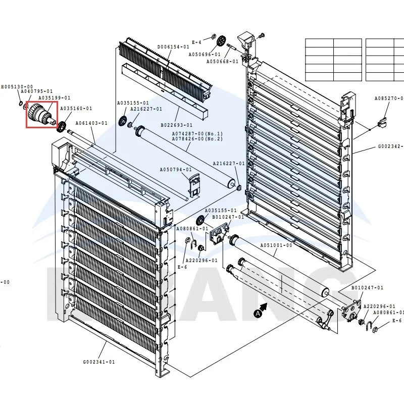 A035199/A047181 QSS Slot Frame Drive Wheel Side White Wheel Color Expansion Machine Parts Replacement Accessory