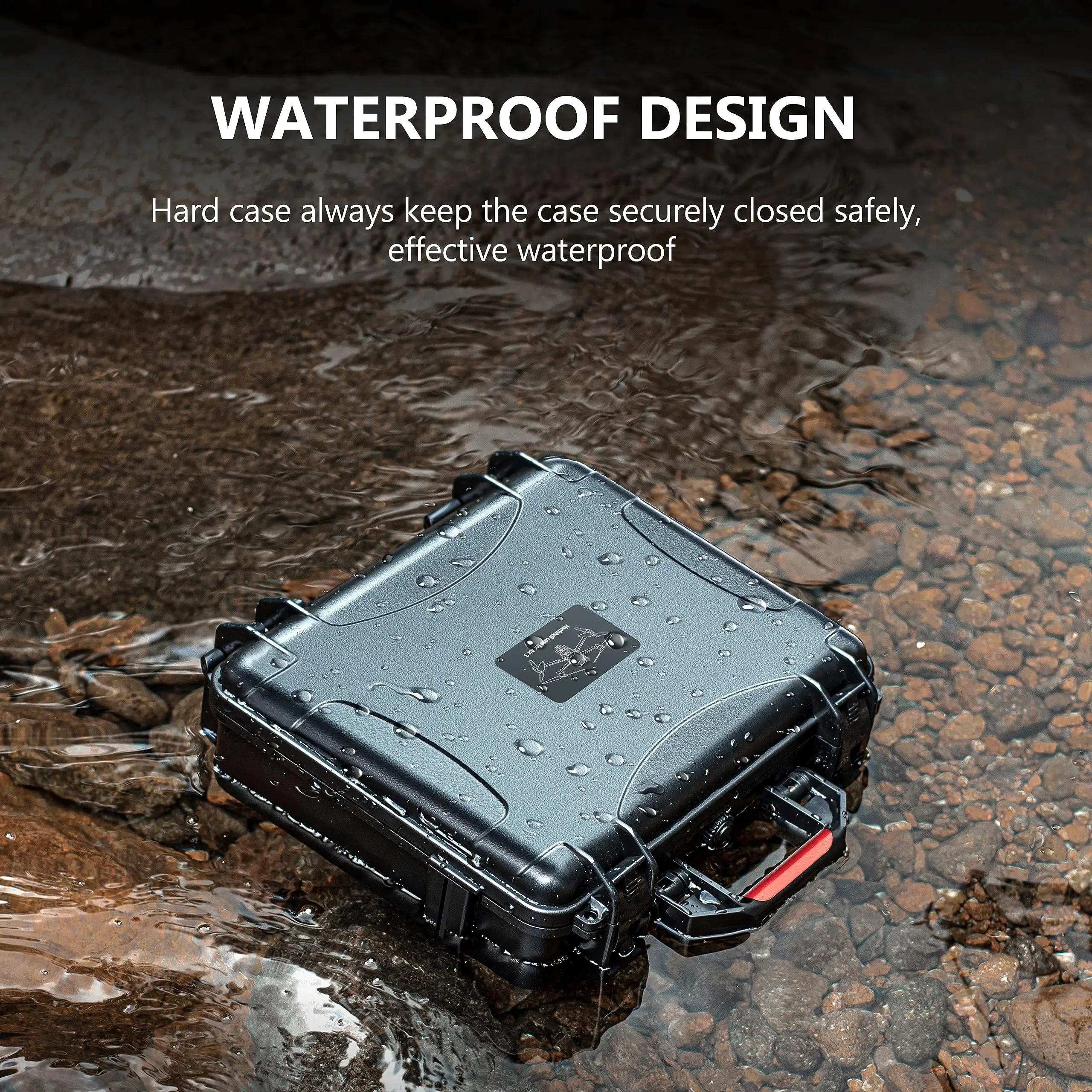 Hard Case for DJI Air 3 Accessories Waterproof Carrying Case for DJI Air 3 Fly More Combo with DJI RC 2/RC-N2 Portable Suitcase