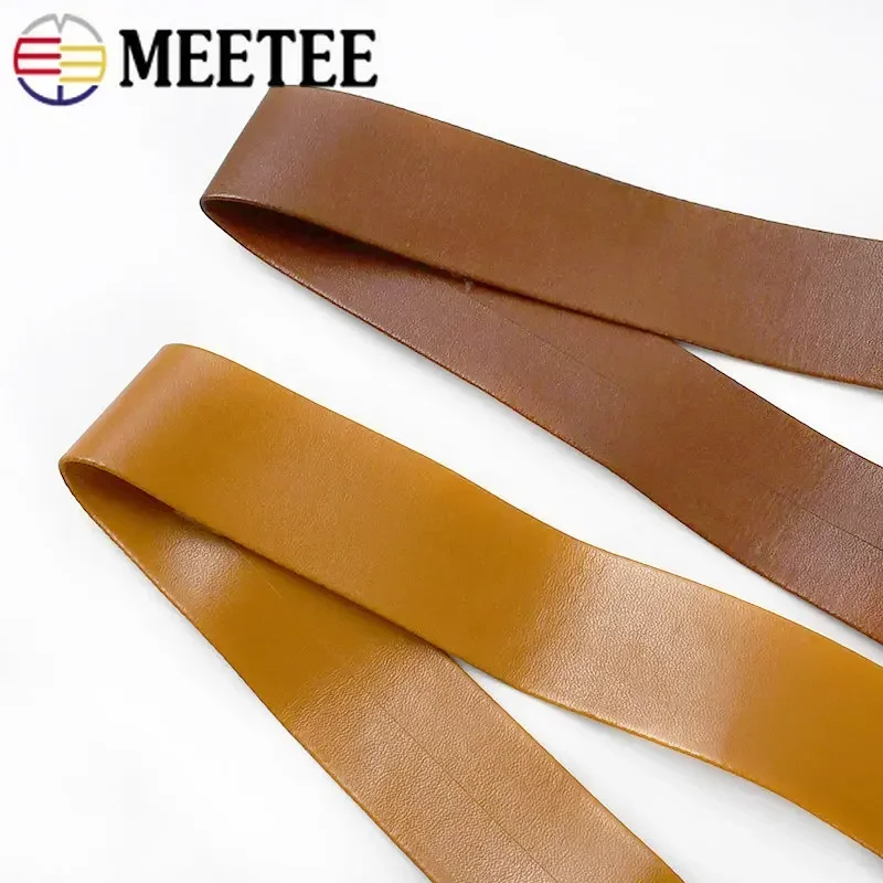 5M Meetee 5-30mm PU Leather Ribbon Bag Strap Handbag Decor Cord Chocker Necklace Rope Belt Tape DIY Sewing Clothing Accessories