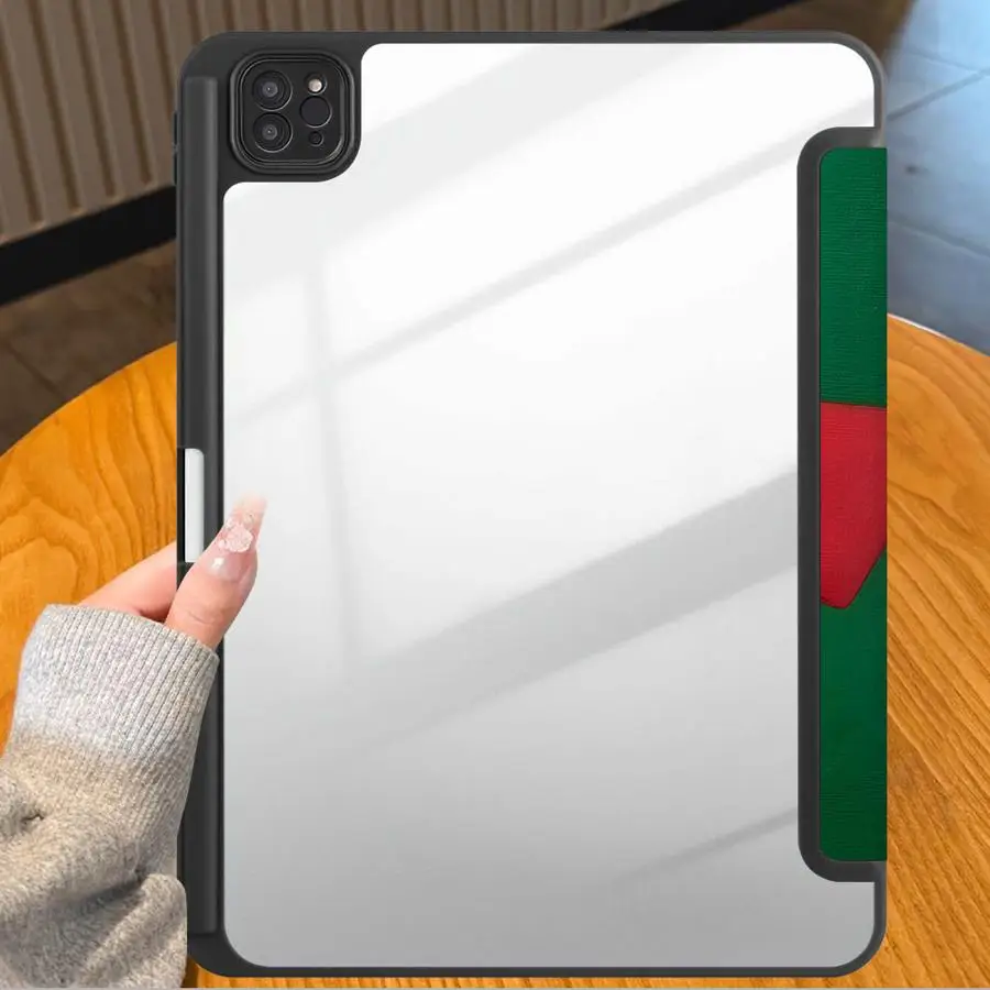 With Pencil Holder Case for Apple iPad Air 8 M2 M3 3 12th 9th Pro M4 13 2025 2026 10th Gen Mini 7 6 5 11th Air 4/5/6th Creative