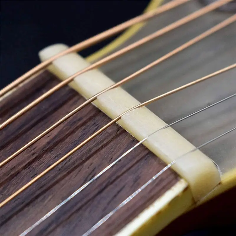 【BUYERS】Folk Guitar Cow Bone Upper and Lower Saddle Bridge Saddle Nut Upper Saddle 43mm Lower Bridge 74mm
