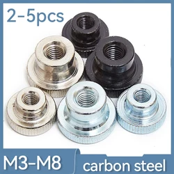 2-5Pcs M3 M4 M5 M6 M8 M10 Black Silver Double Step Adjust Knurl Thumb Nut Hand Tighten Thumbnut 3D Printer Curtain Wall