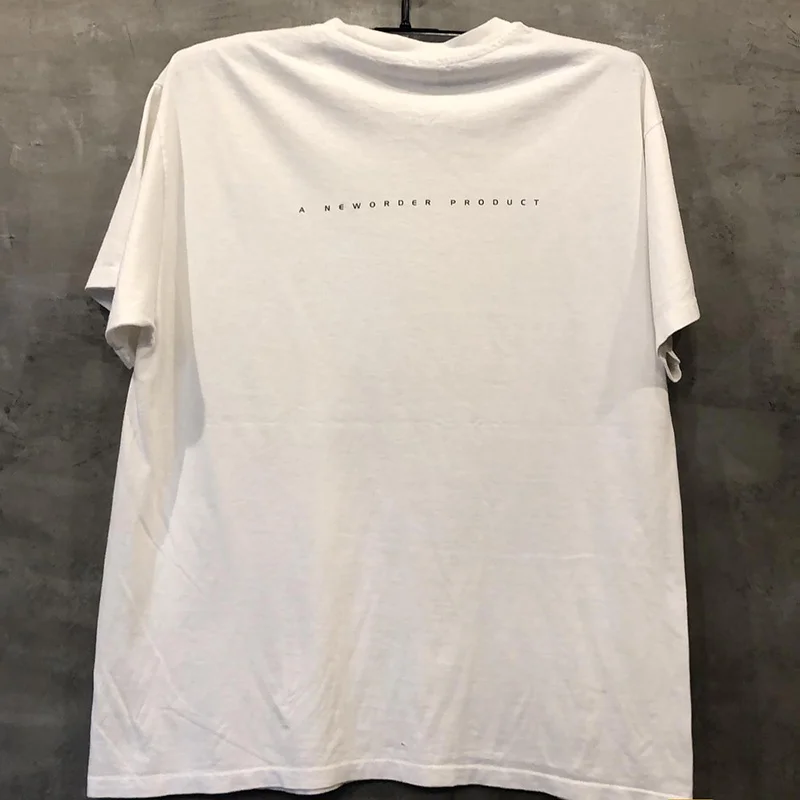 New Order American Retro Vintage Illustration Short Sleeve Unisex High Street Quality Cotton T-Shirt Youth Summer Fashion